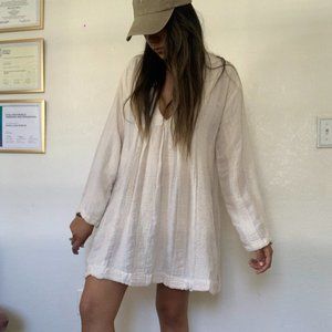 EUC Free People Beige Tunic Beachwear